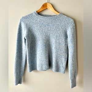 Hudson North Wool Blend Light Blue Speckled Sweater XS -preppy business casual